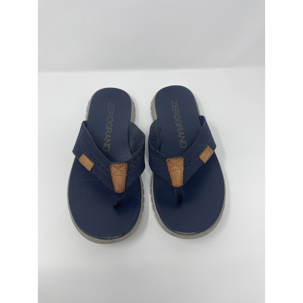 Cole Haan‎ ZeroGrand Stitchlite Mens Size 7 Sandals Flip Flop Comfort Navy Blue